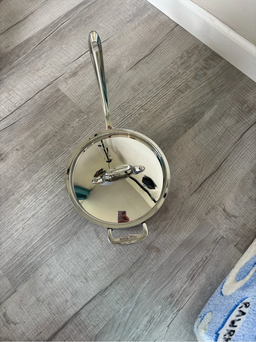 All Clad Stainless Steel Saucepan with Lid